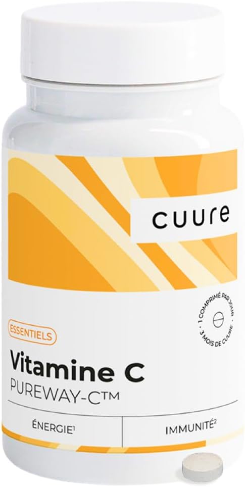 Vitamine C PUREWAY-C® - CUURE - 90 Jours - Acide Ascorbique Breveté -…
