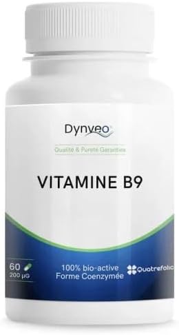 Vitamine B9 Quatrefolic® - Bioactive (5-MTHF) & Biodisponible - 200µg…