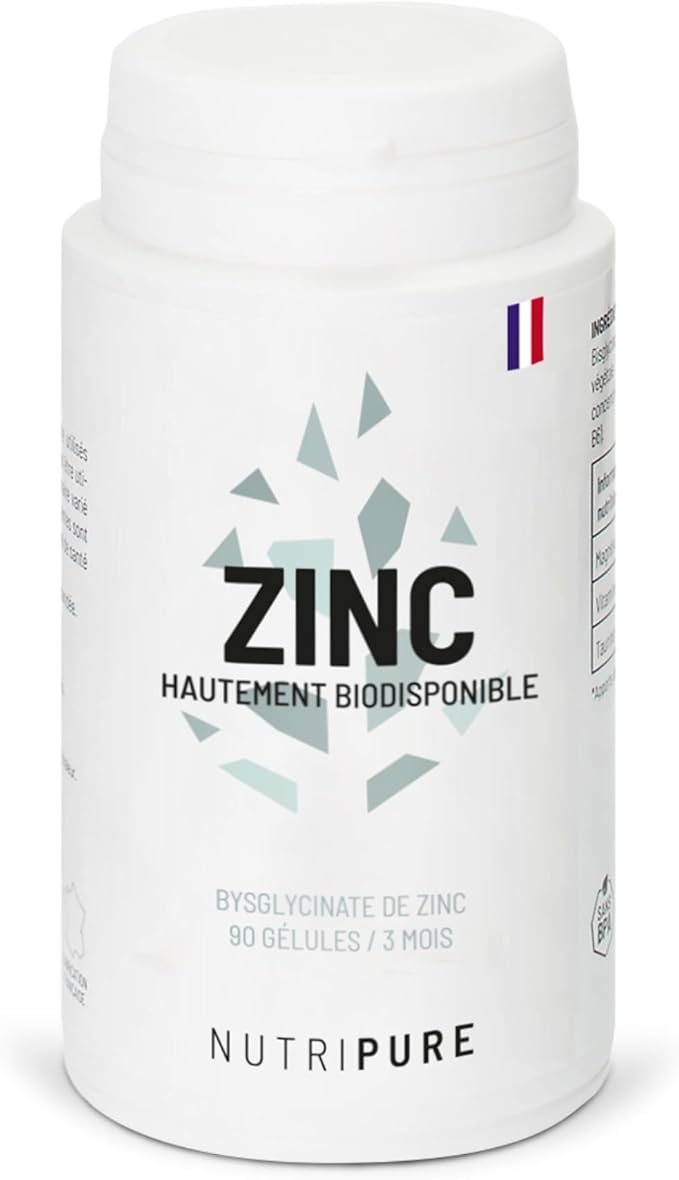 Nutripure | Zinc Bisglycinate 15 mg Haute Qualité ALBION® | Haute Abs…