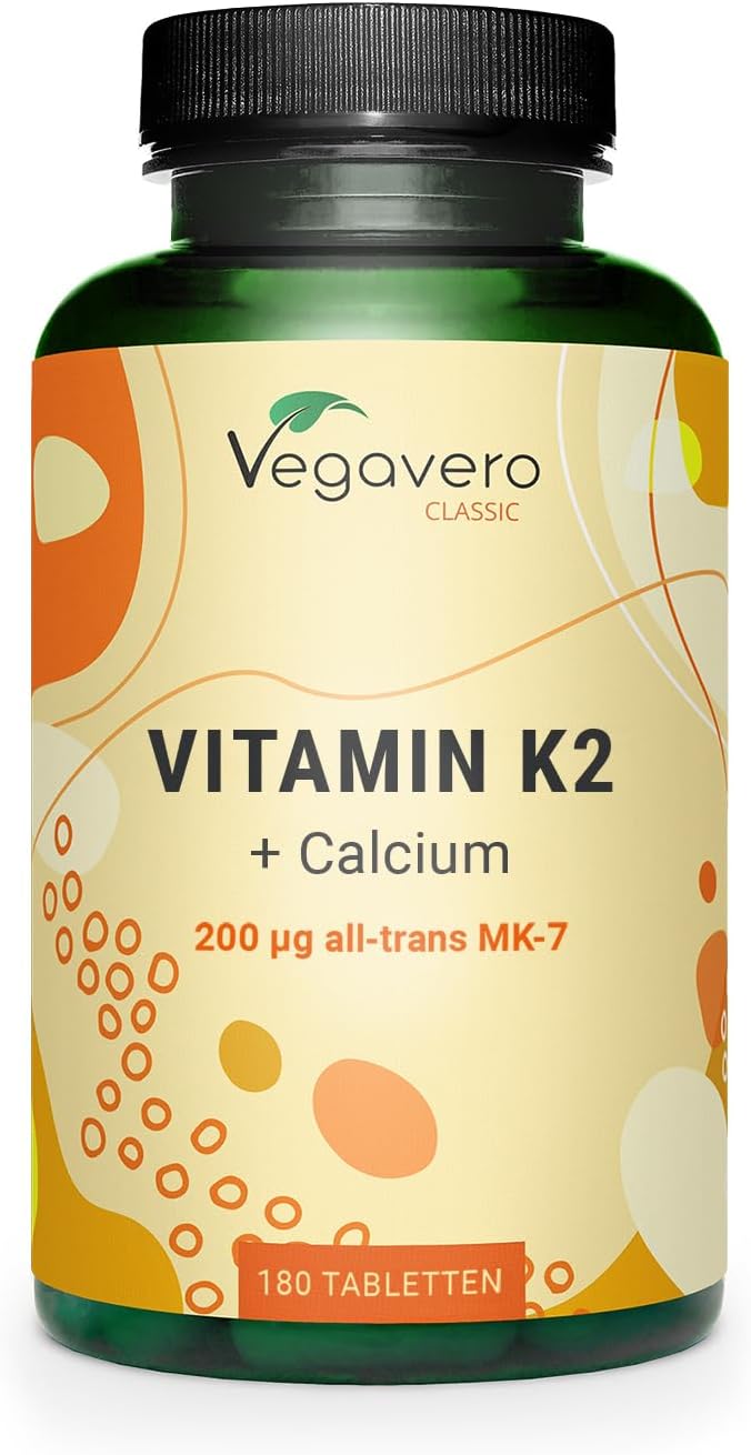Vitamine K2 MK7 All-trans + Calcium | Dosage Elevé : 200 mcg Vit K2 |…